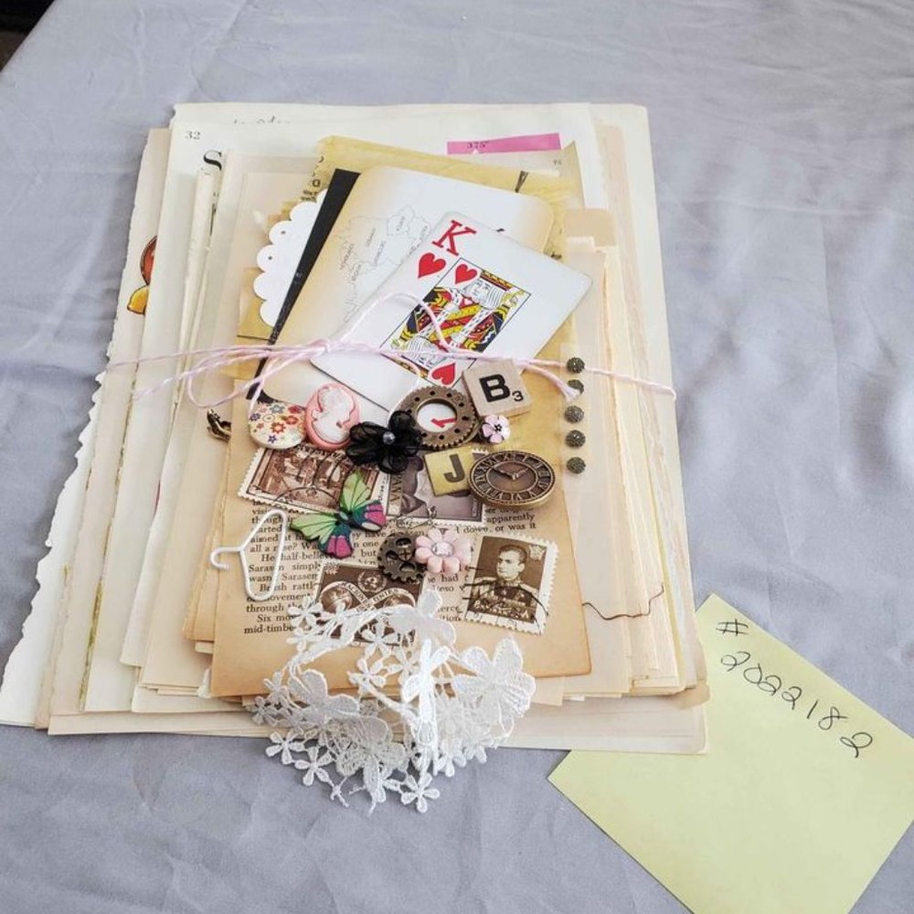 Vintage Paper Ephemera Lot Junk Journals Mixed Media Craft 50+ Items